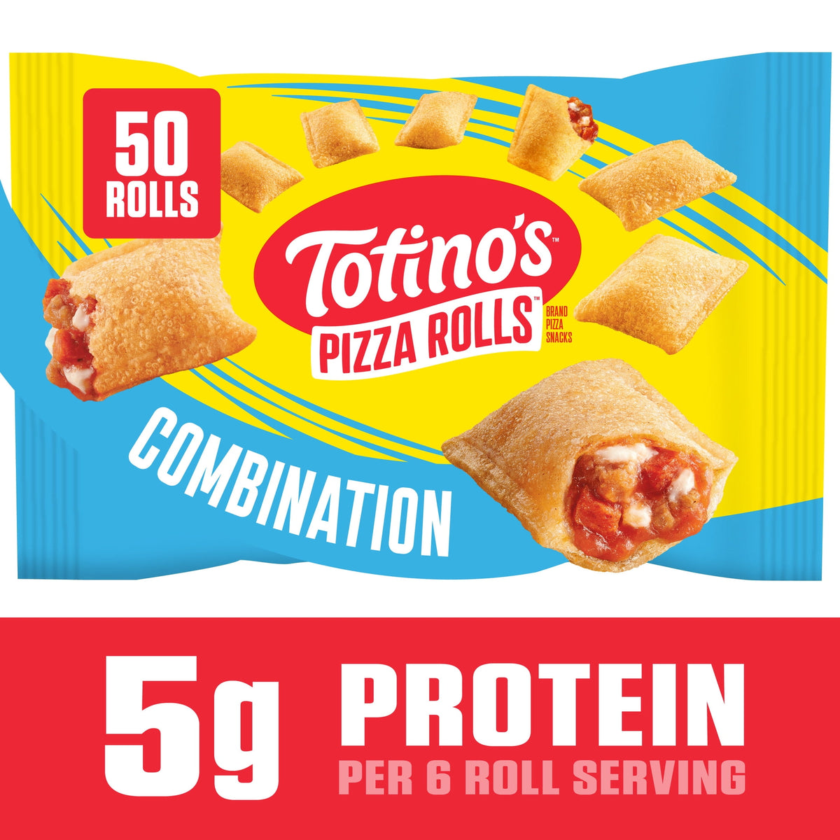 Totino's Frozen Pizza Rolls Combination Flavored, 24.8 oz, 50 ct