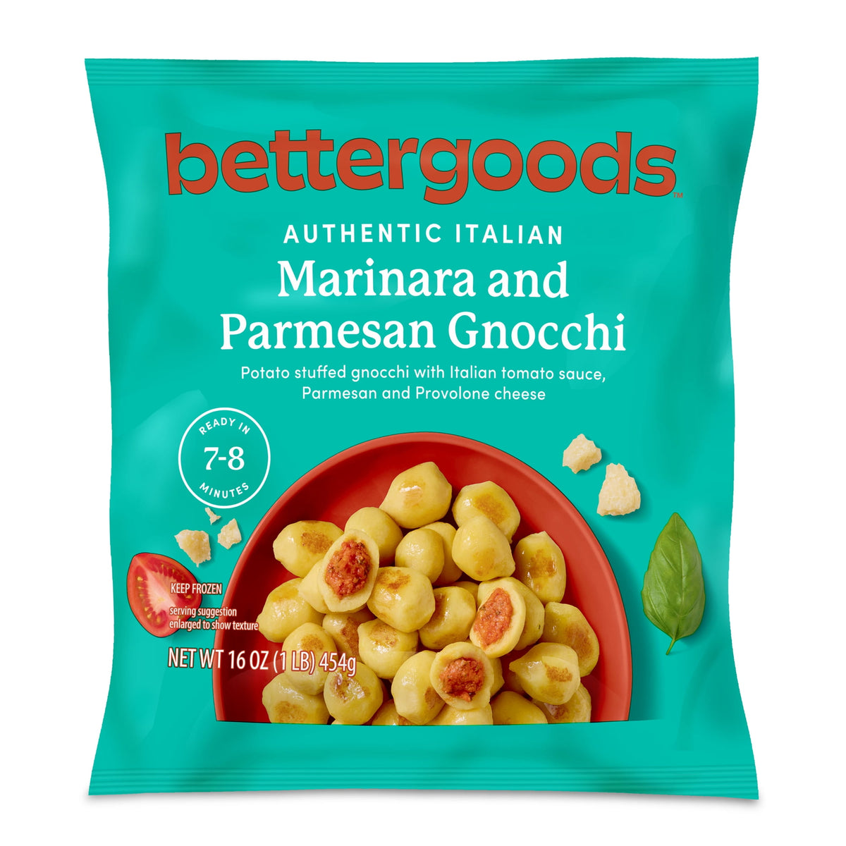 bettergoods Frozen Gnocchi Marinara and Parmesan, 16 oz (1 lb)