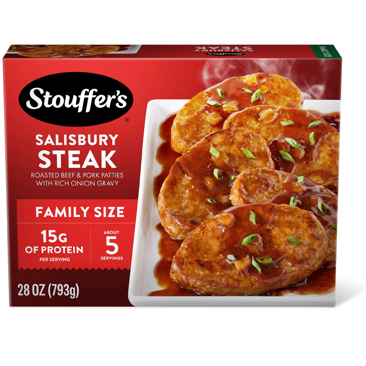 Stouffer's Frozen Salisbury Steak Family Size, 28 oz