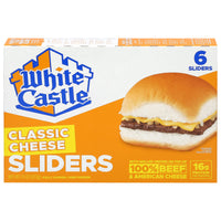 White Castle Classic Cheese Sliders, Frozen, 6 Count — package