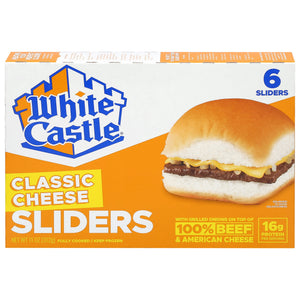 White Castle Frozen Classic Cheese Sliders, 11 oz, 6 ct