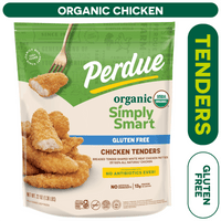 Perdue Simply Smart Organics, Gluten Free, Frozen Breaded Chicken Breast Tenders, 22 oz. — package