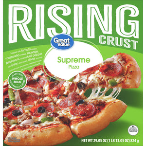 Great Value Frozen Rising Crust Pizza Supreme, 29.05 oz
