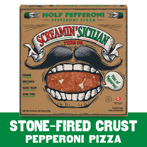 Screamin' Sicilian Frozen Pizza Original Pizzeria Crust Holy Pepperoni, 22.30 oz