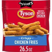 Tyson Any'tizers Frozen White Meat Crispy Chicken Fries, 26.5 oz, 11g Protein per Serving (Fully Cooked) — package