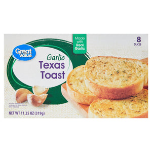 Great Value Frozen Garlic Texas Toast, 11.25 oz, 8 ct