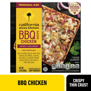 California Pizza Kitchen Frozen Personal Thin Crust Pizza BBQ Chicken, 5.9 oz