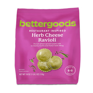 bettergoods Frozen Herb Cheese Ravioli, 18 oz
