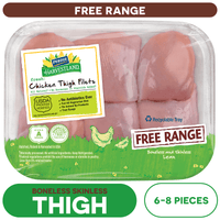 PERDUE Harvestland Free Range Fresh Boneless Skinless Chicken Thighs, 1.15-1.65 lb — package