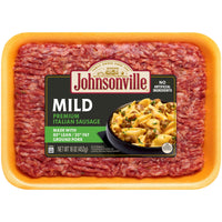 Johnsonville Premium 80% Lean/20% Fat Mild Italian Ground Pork Sausage, 1 lb Tray Refrigerated — package