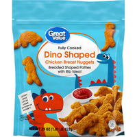 Great Value Dino Shaped Chicken Breast Nuggets, 29 oz (Frozen) — package
