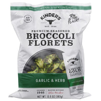 Kinder's Garlic & Herb Broccoli Florets, 13.5 oz (Frozen) — package