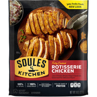 Soules Kitchen Rotisserie Chicken, 8 oz, Refrigerated, 18g Protein per 3oz Serving — package