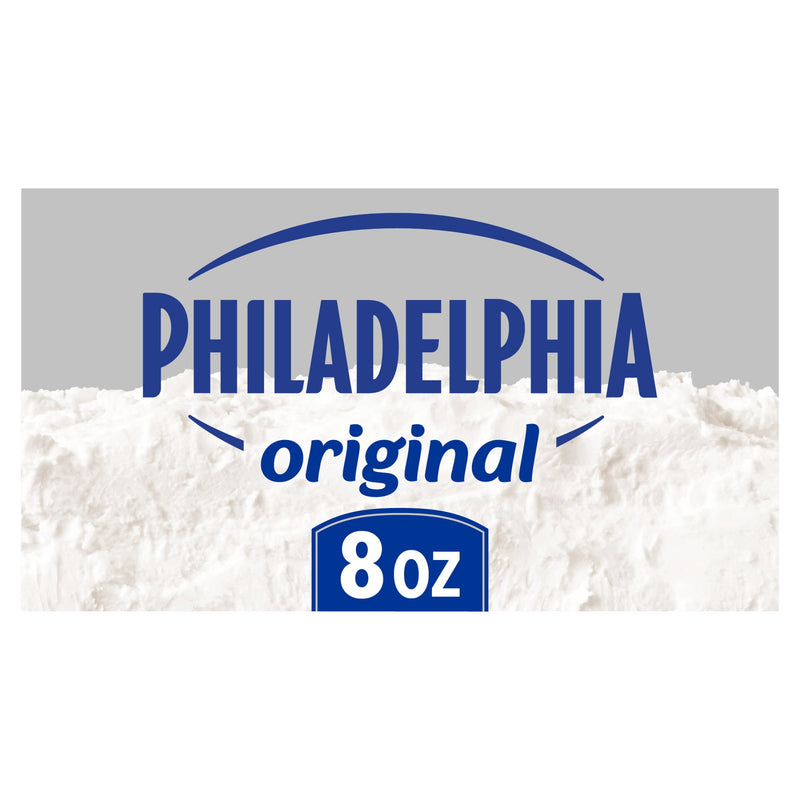 Philadelphia Cream Cheese, 1 Block, for Recipes and Baking, Original Style, No Artificial Preservatives, Flavors or Dye, 8 oz — package