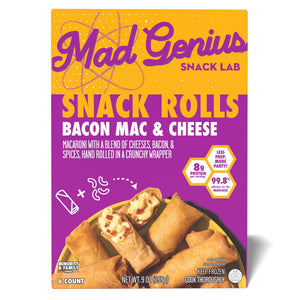 Mad Genius Frozen Bacon Mac & Cheese Snack Rolls, 9.0 oz (255 g), 6 ct