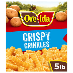 Ore-Ida Frozen French Fried Potatoes Crispy Crinkles, 5 lbs, 1 ct