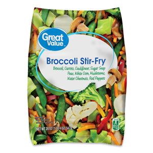 Great Value Frozen Broccoli Stir Fry with Mixed Vegetables, 20 oz