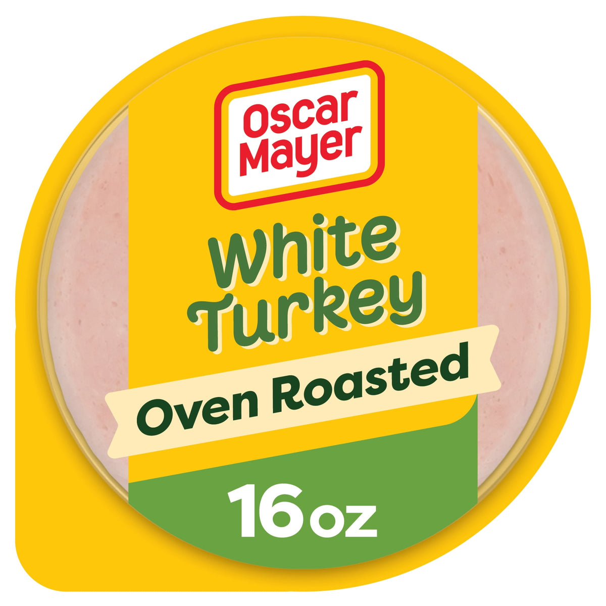 Oscar Mayer Refrigerated Lean Oven Roasted White Turkey Sliced Deli Meat, 16 oz