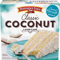 Pepperidge Farm Frozen Coconut Layer Cake, 19.6 oz. Box — package