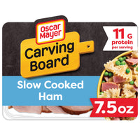 Oscar Mayer Carving Board Sliced Deli Meat, for Sandwiches and Easy Lunches, Slow Cooked Ham, 11g Protein, 7.5 oz — package