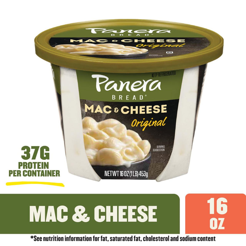 Panera Bread Vegetarian Ready-to-Heat Mac & Cheese, 16 oz Cup (Refrigerated) — package