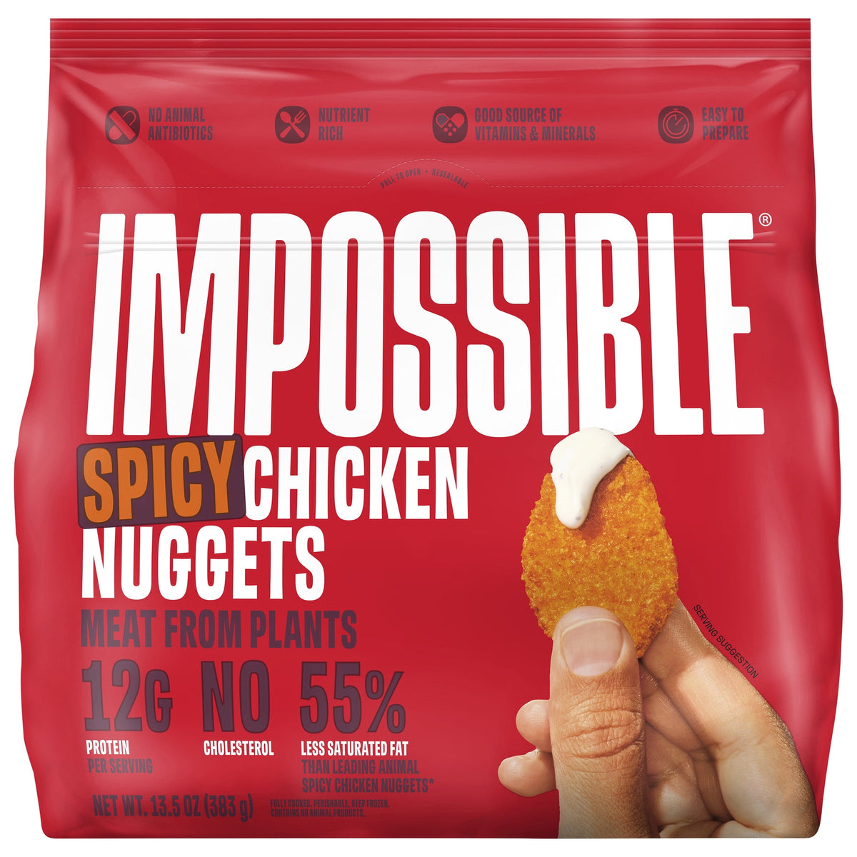 Impossible Foods Frozen Chicken Nuggets Meat from Plants Spicy, 13.5 oz