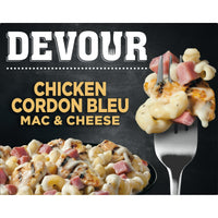 DEVOUR Chicken Cordon Bleu Mac & Cheese Frozen Meal, 10.5 oz Box — package