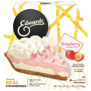Edwards Frozen Strawberry Crème Dessert Pie, 25.01 oz