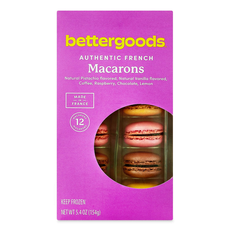 bettergoods Assorted Macarons, 5.4 oz, 12 Count — package
