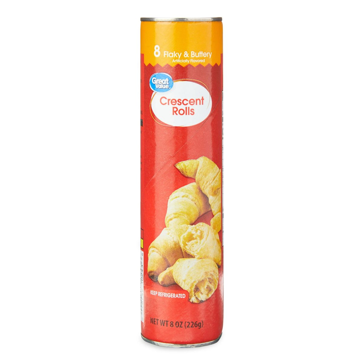 Great Value Refrigerated Crescent Rolls Flaky & Buttery, 8 oz, 8 ct