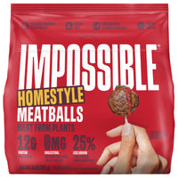 Impossible Foods Homestyle Meatballs Meat from Plants, Fully Cooked, Pouch 14 oz — package