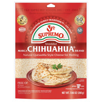 V&V Supremo Shredded Chihuahua Authentic Mexican Style Quesadilla Cheese, Gluten-Free, 7.06 oz, Refrigerated — package