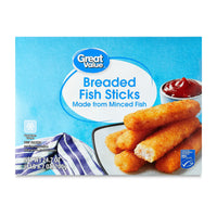 Great Value Breaded Fish Sticks, 24.7 oz, 44 Count — package