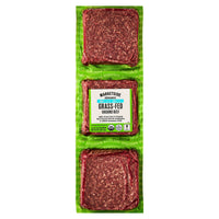 Marketside Organic Grass-Fed Ground Beef, 85% Lean/15% Fat, 1 lb, 3 Count — package