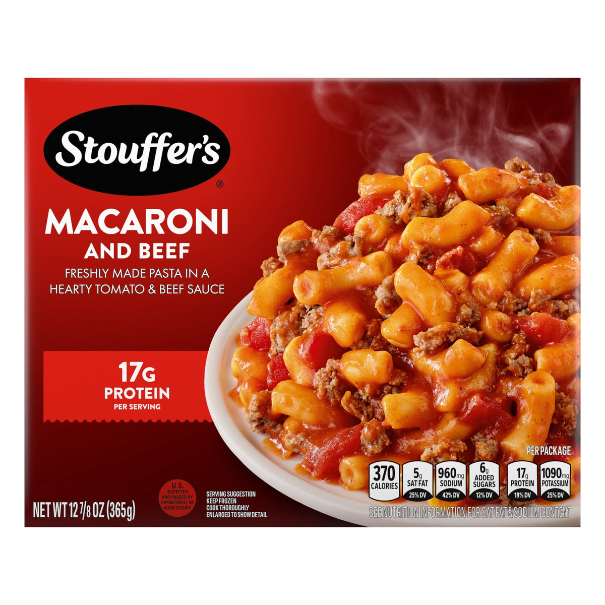 Stouffer's Frozen Macaroni and Beef, 12.875 oz