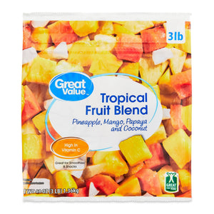 Great Value Frozen Tropical Fruit Blend, 48 oz