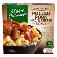Marie Callender's Kansas City Style Pulled Pork Mac & Cheese, Frozen Meal, 11 oz. Bowl — package