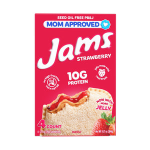 Jams Frozen Peanut Butter & Jelly Sandwiches Strawberry, 10.7 oz, 4 ct