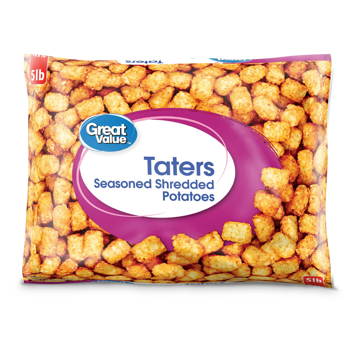 Great Value Frozen Tater Tots, 80 oz