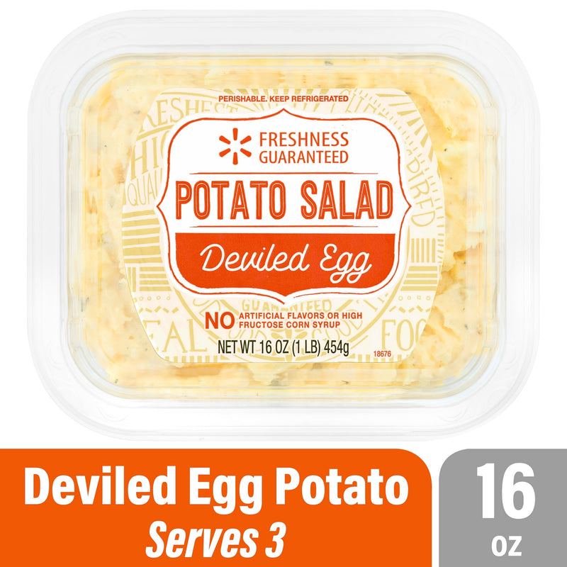 Freshness Guaranteed Premium Ready-to-Serve Deviled Egg Potato Salad Small Tub, 16 oz (Refrigerated) — package