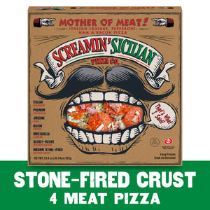 Screamin' Sicilian Frozen Pizza Original Pizzeria Crust Mother of Meat, 23.40 oz