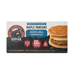 Kodiak Frozen Breakfast Sandwiches Sausage and Cheddar, 10.72 oz, 2 ct