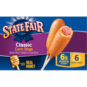 State Fair Frozen Classic Corn Dogs with Honey Sweetened Batter, 16 oz, 6 ct