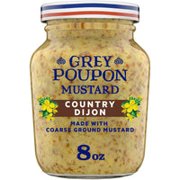 Grey Poupon Country Dijon Coarse Ground Mustard, 8 oz. Jar — package