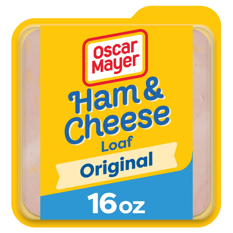 Oscar Mayer Ham & Cheese Meat Loaf Deli Lunch Meat with Real Kraft Cheese, 16 oz Package — package