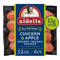 Aidells Chicken & Apple Smoked Chicken Sausage Links, 12 oz, 4 Count — package