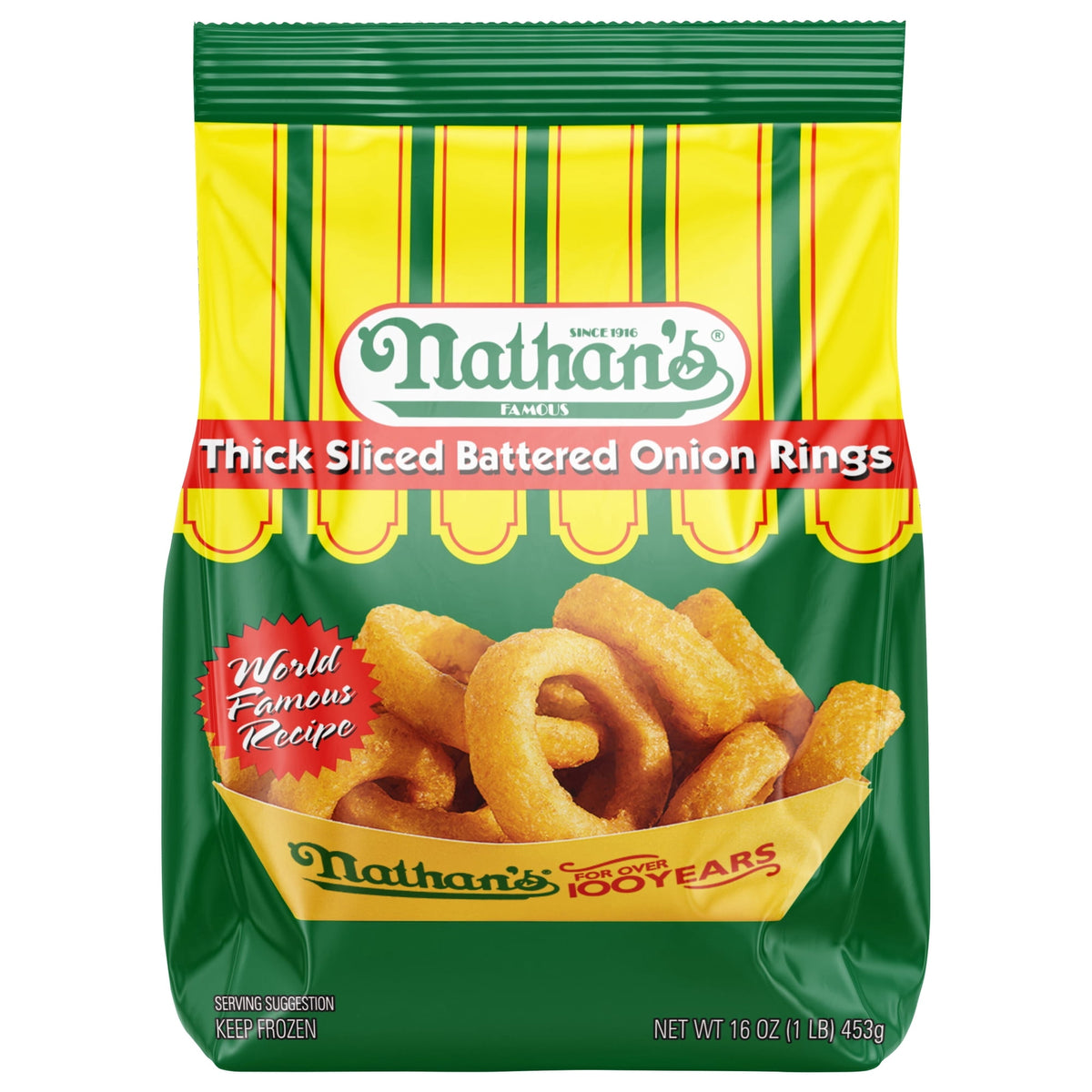 Nathan's Frozen Famous Onion Rings, 16 oz