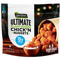 Gardein Ultimate Plant-Based Chick'n Nuggets, Vegan, Frozen Meat Alternative, 14.7 oz. — package