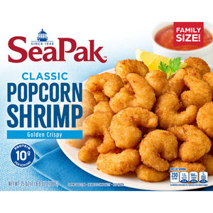 SeaPak Frozen Oven Crispy Popcorn Shrimp, 25 oz