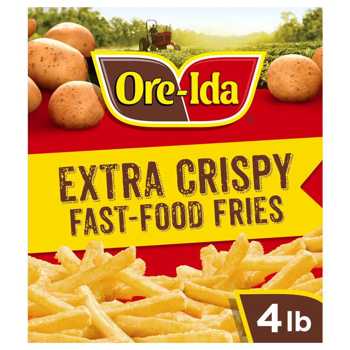 Ore-Ida Frozen French Fried Potatoes Extra Crispy Fast Food Fries, 4 lbs, 1 ct